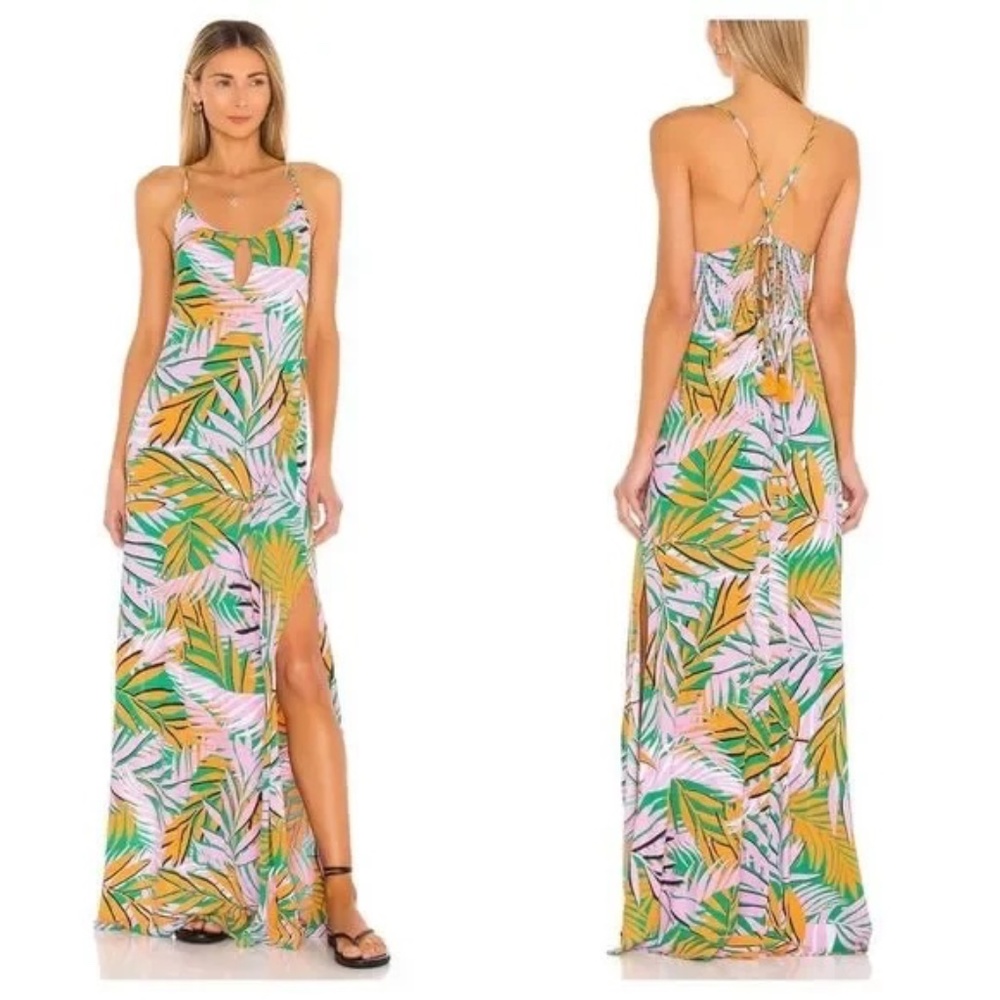 MAAJI Yellowstone Magnific Yellowstone Dust Long Maxi Dress Size Small